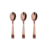 Exquisite Rose Gold Plastic Tea Spoons | 40 Count